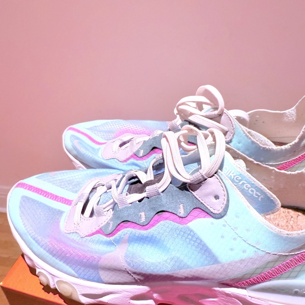 Nike React Element 87 AQ1090-400 Mens Sneakers 10 US Shoes Royal Tint - NWT. - Picture 10 of 14